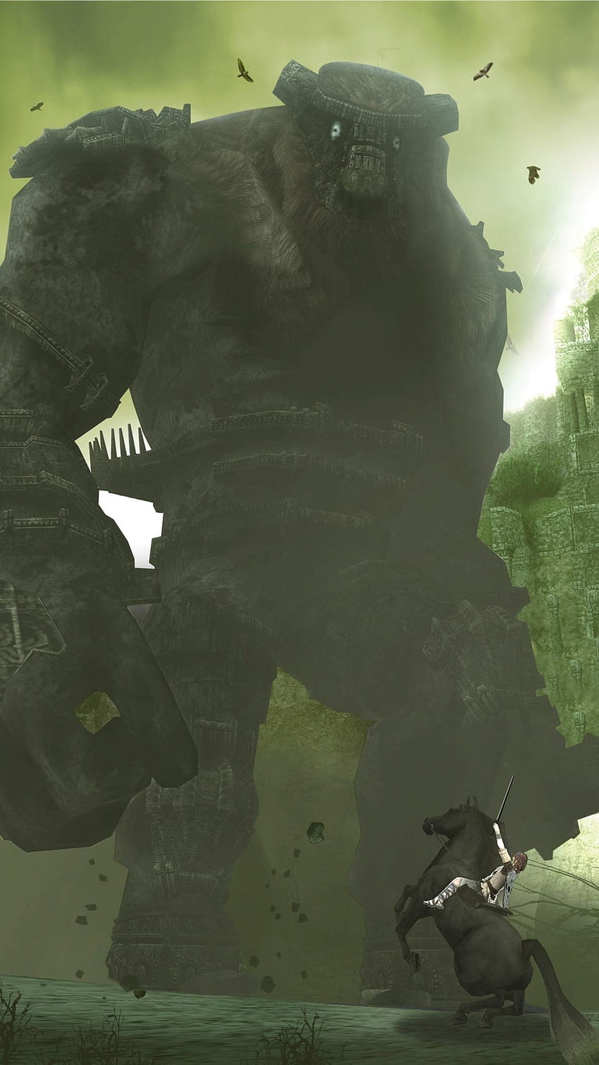 Shadow of the Colossus, Action-Abenteuerspiel, Hulk, Illustration, Kunst, schirm HD-Handy-Hintergrundbild