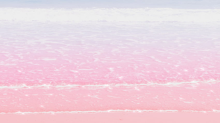 Océano estético, pastel, Pink Deskop fondo de pantalla