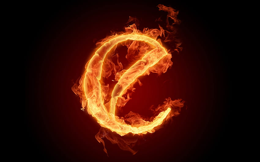 Fire Fonts - Fiery Letters and Fiery Numbers NO.5, Fire Alphabet HD wallpaper