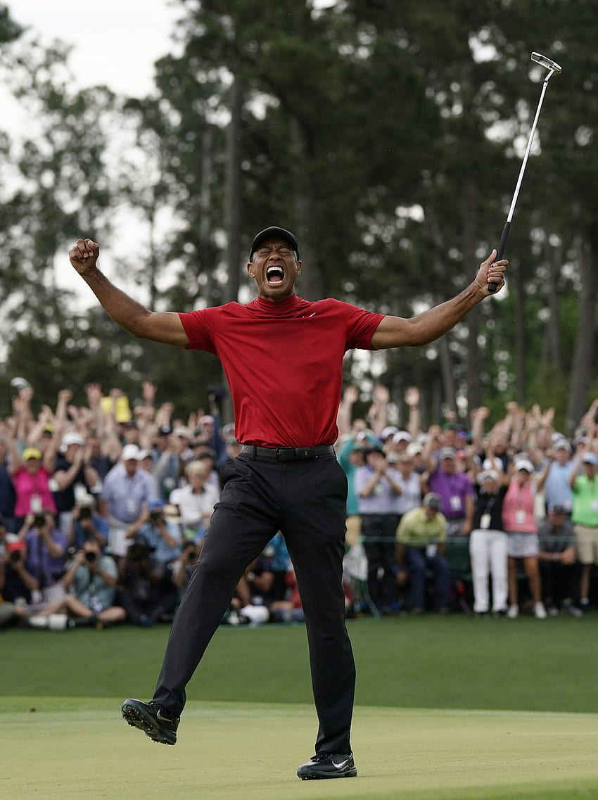 Victoire de Tiger Woods Masters 2019 - et contexte Fond d'écran de téléphone HD