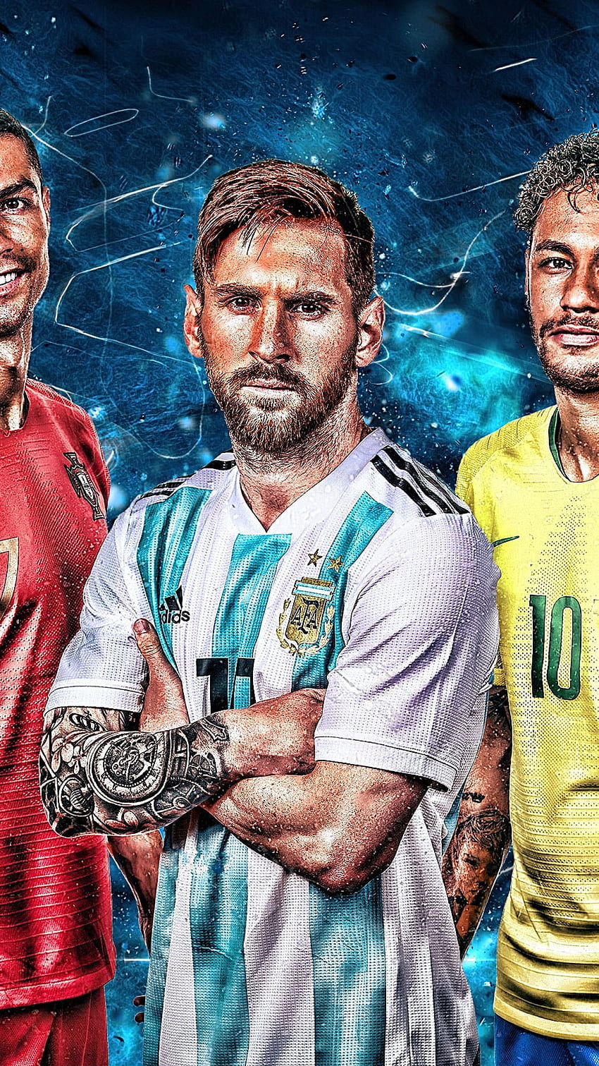 Futebol , Cristiano Ronaldo, Lionel Messi, Neymar • For You For & Mobile, Messi Aesthetic Papel de parede de celular HD