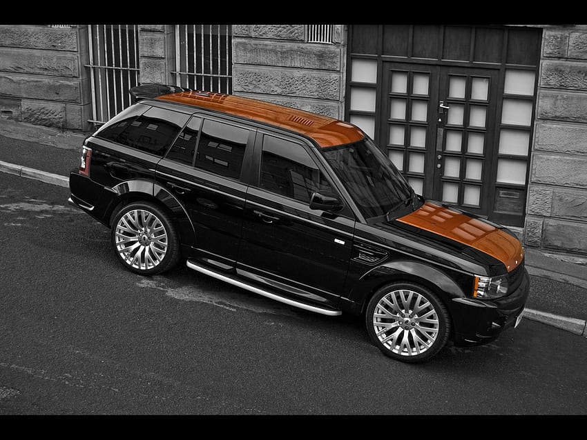 Land Rover, black, car, rover, land HD wallpaper