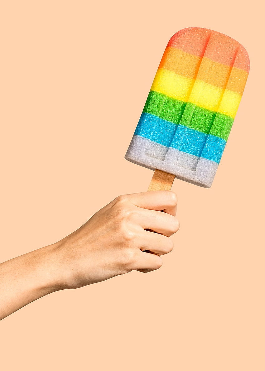Eating Ice Cream . , PNG Stickers, & Background, Pop Art Food HD phone wallpaper