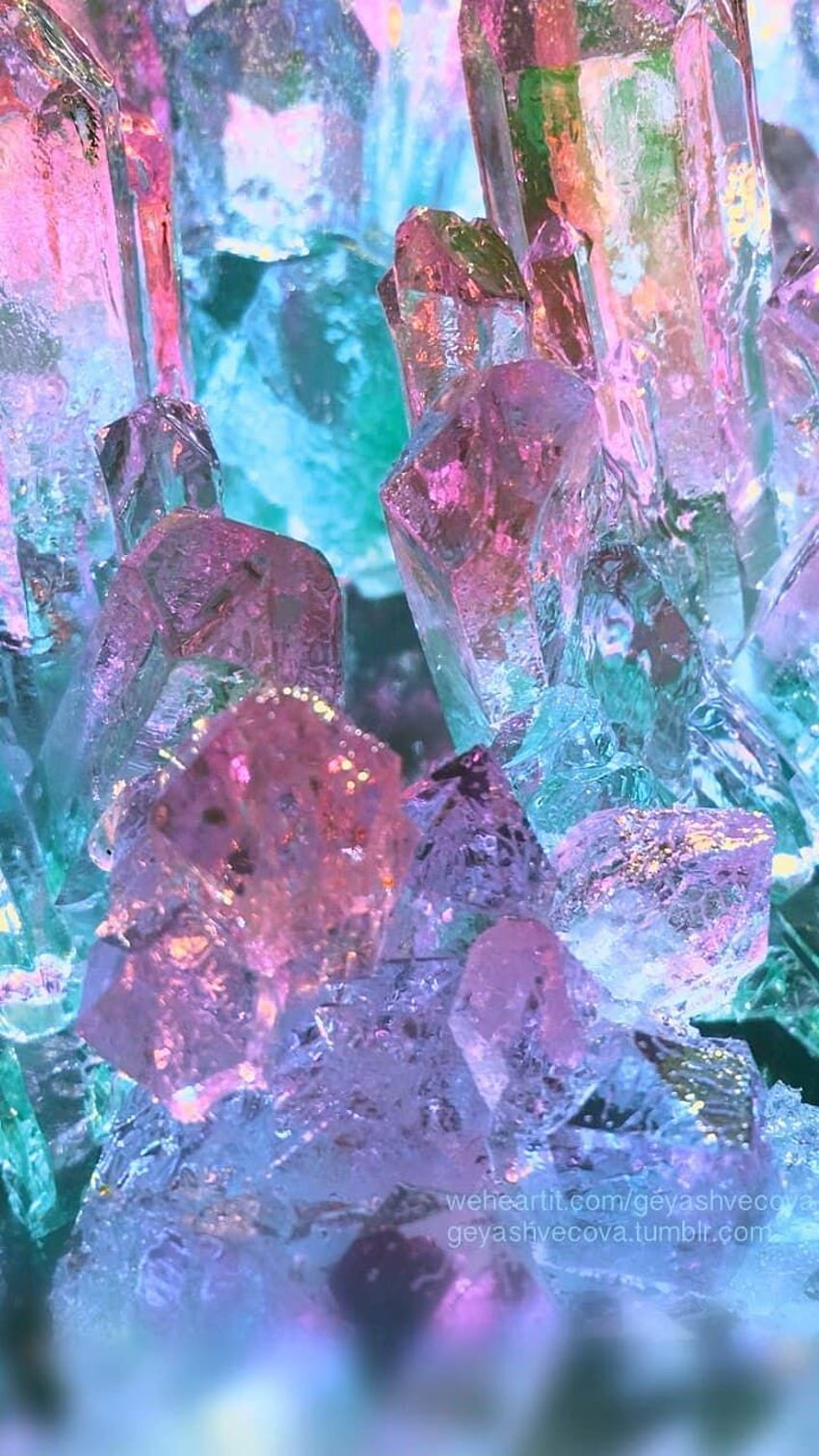 Lila, Kristall, Pink, Violett, Mineral, Steine ​​und Mineralien HD-Handy-Hintergrundbild