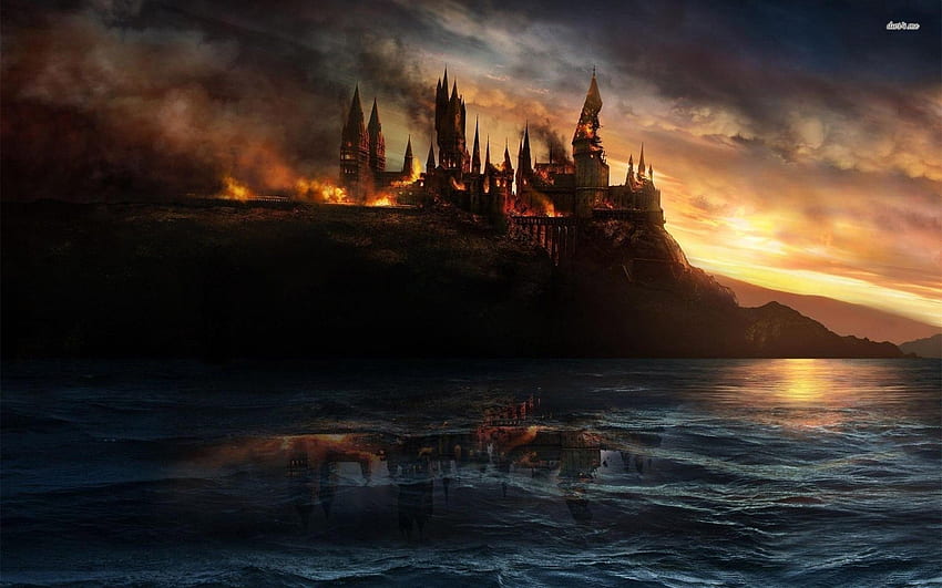 Hogwarts Castle background, Christmas at Hogwarts Castle HD wallpaper