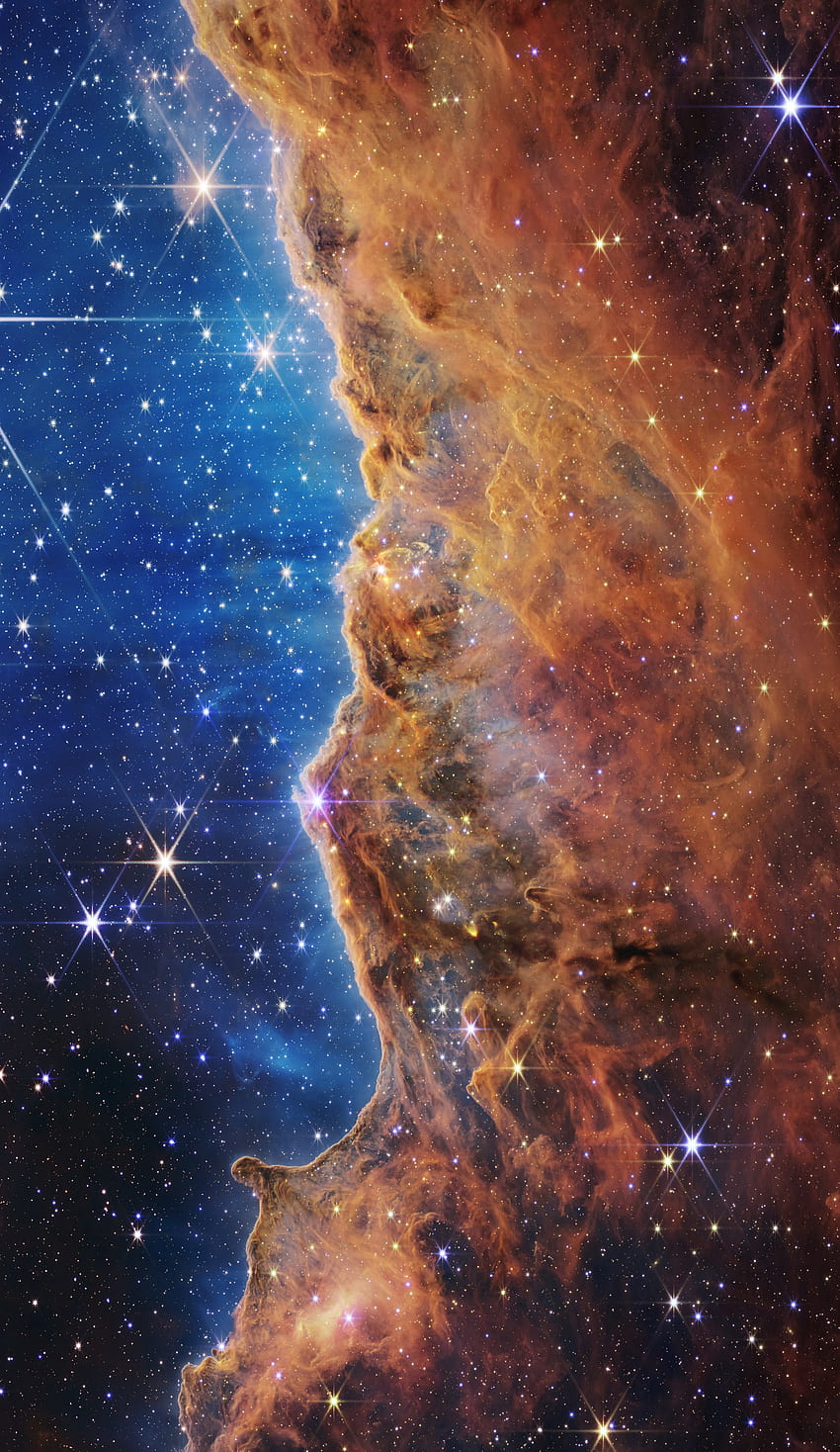 James Web, Atmosphäre, Himmel, Sterne, Teleskop, Staub, Nebel, Weltraum HD-Handy-Hintergrundbild