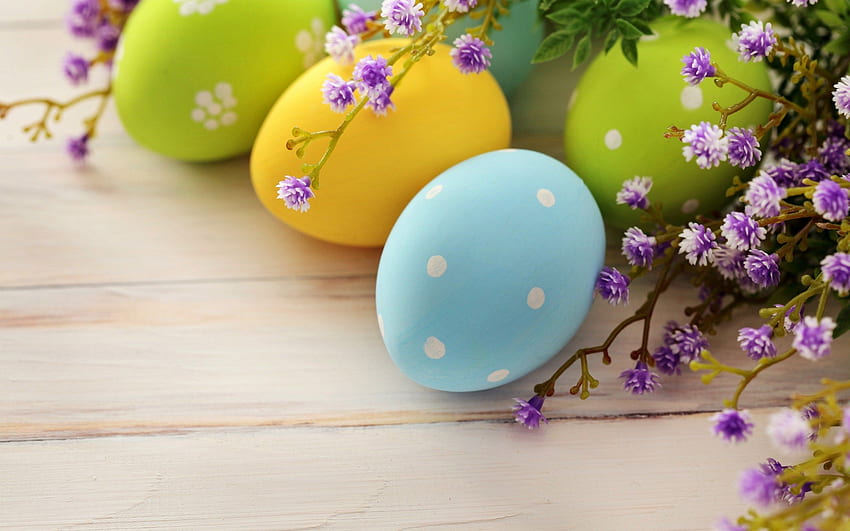 Eggs Flowers Spring Easter, Easter Floral HD wallpaper