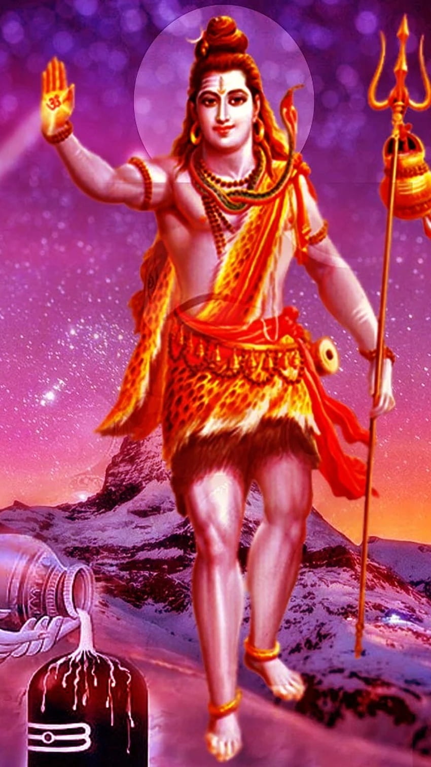 Lord Shiva , Pink Background HD phone wallpaper | Pxfuel