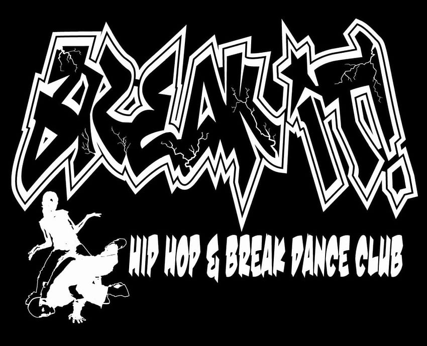 break it-break dance, kool, biały, break dance, czarny Tapeta HD
