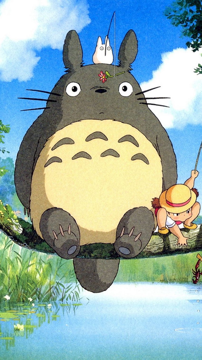 Ghibli My Neighbor Totoro Аниме iPhone 6 ., Totoro Studio Ghibli HD тапет за телефон