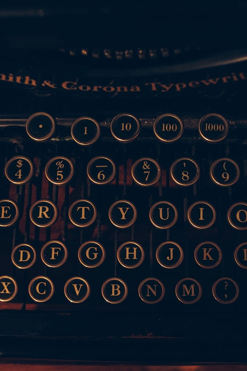 typewriter, letters, numbers HD phone wallpaper