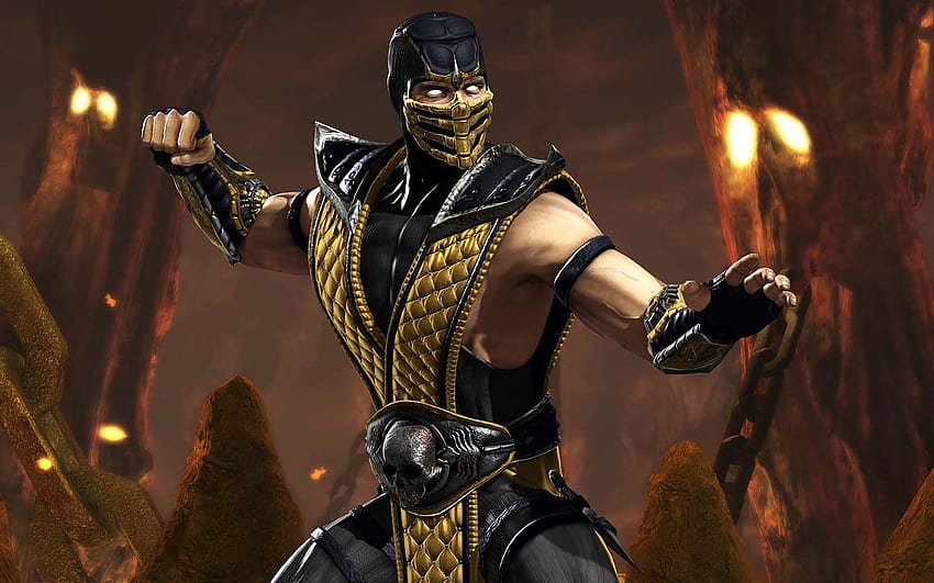 Mortal Kombat Shaolin Monks Scorpion MK HD wallpaper