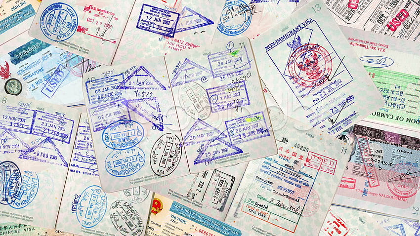 visado Antecedentes de la visa de viaje fondo de pantalla