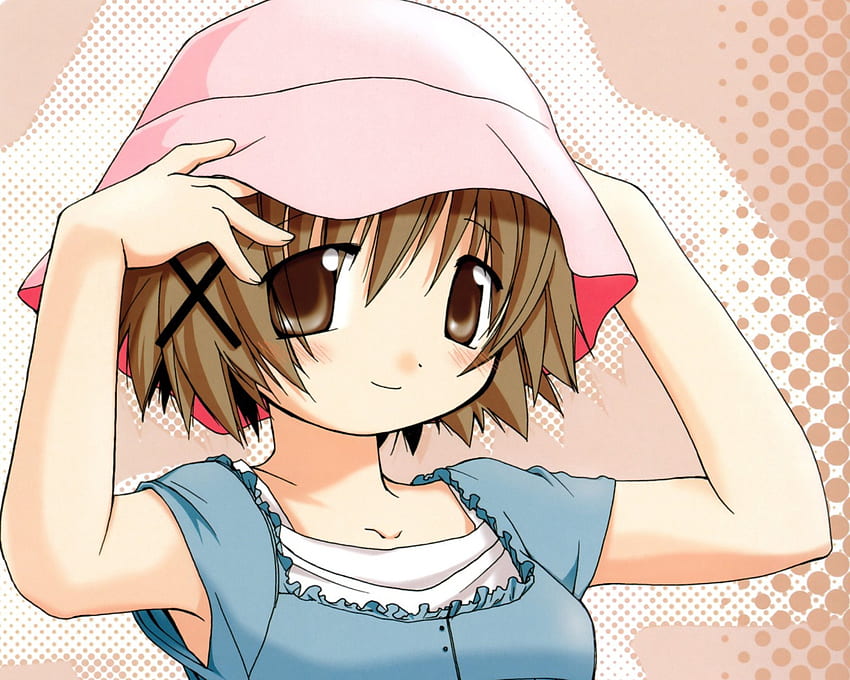 Yuno, chica anime, boceto hidamari, anime fondo de pantalla
