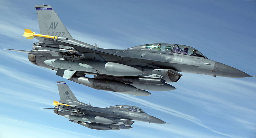 Angkatan Udara AS, General Dynamics, Angkatan Darat AS, Fighting Falcon, F 16, General Dynamics F-16 Fighting Falcon Wallpaper HD