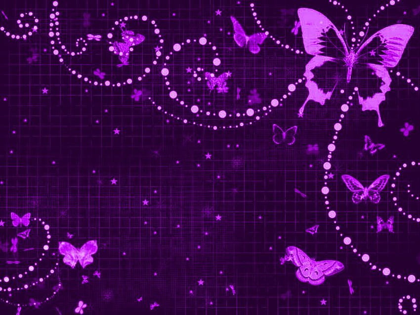 PURPLE BUTTERFLY LOVE, purple, layouts, butterfly, love HD wallpaper