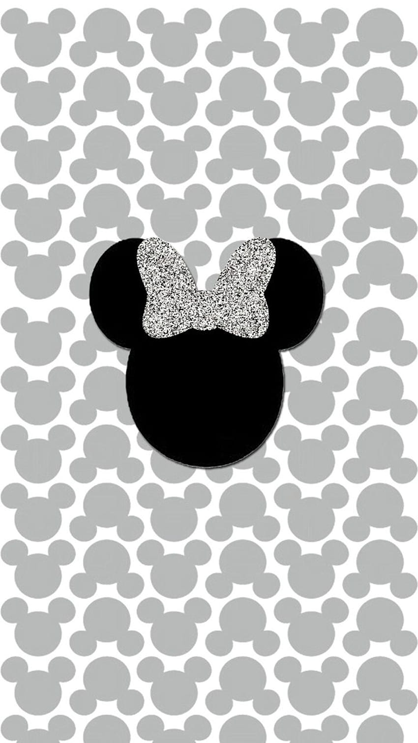 Glitter Minnie Mouse uploaded, Minnie Mouse Black HD phone wallpaper