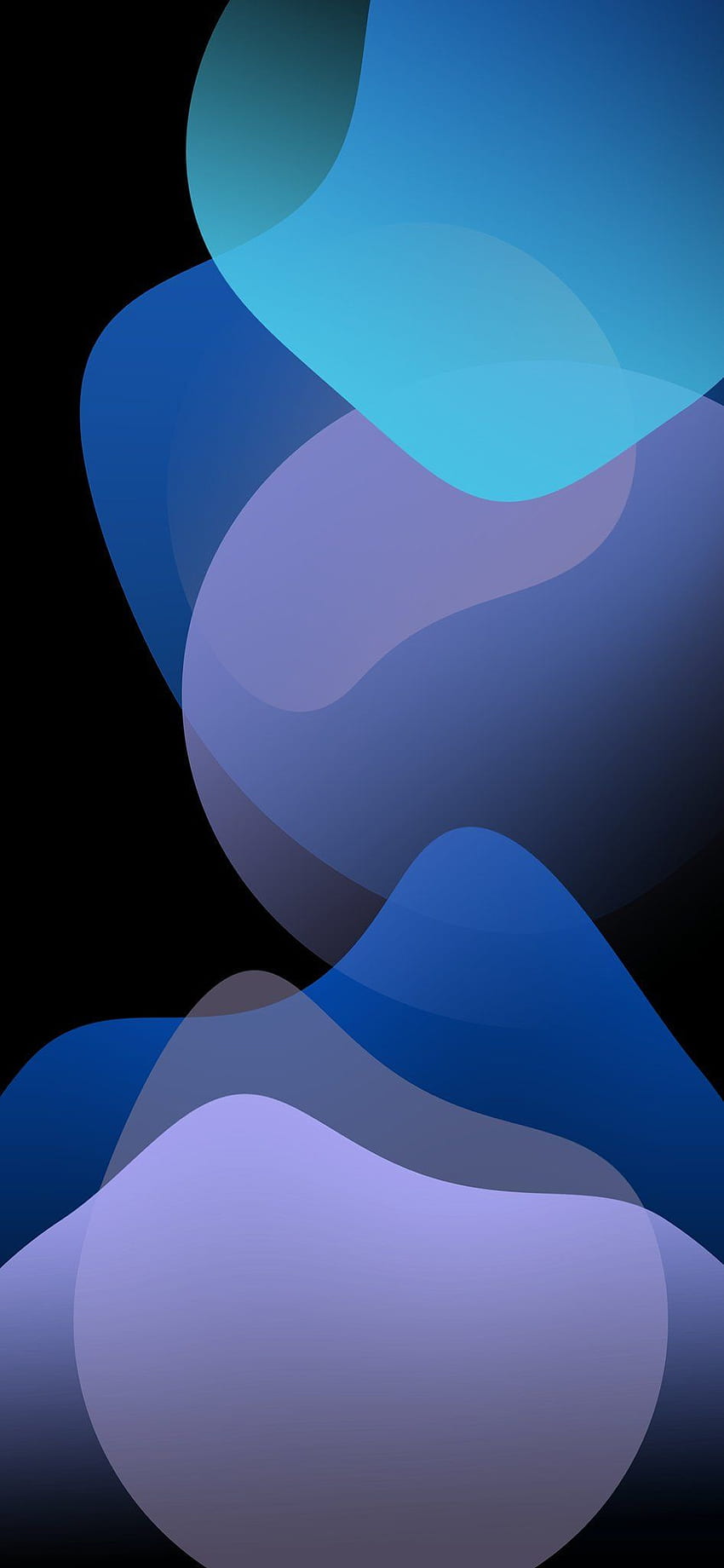 iOS 13 Wallpaper  Blue Light