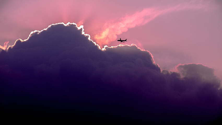 Sky, Clouds, , , Plane, Airplane HD wallpaper