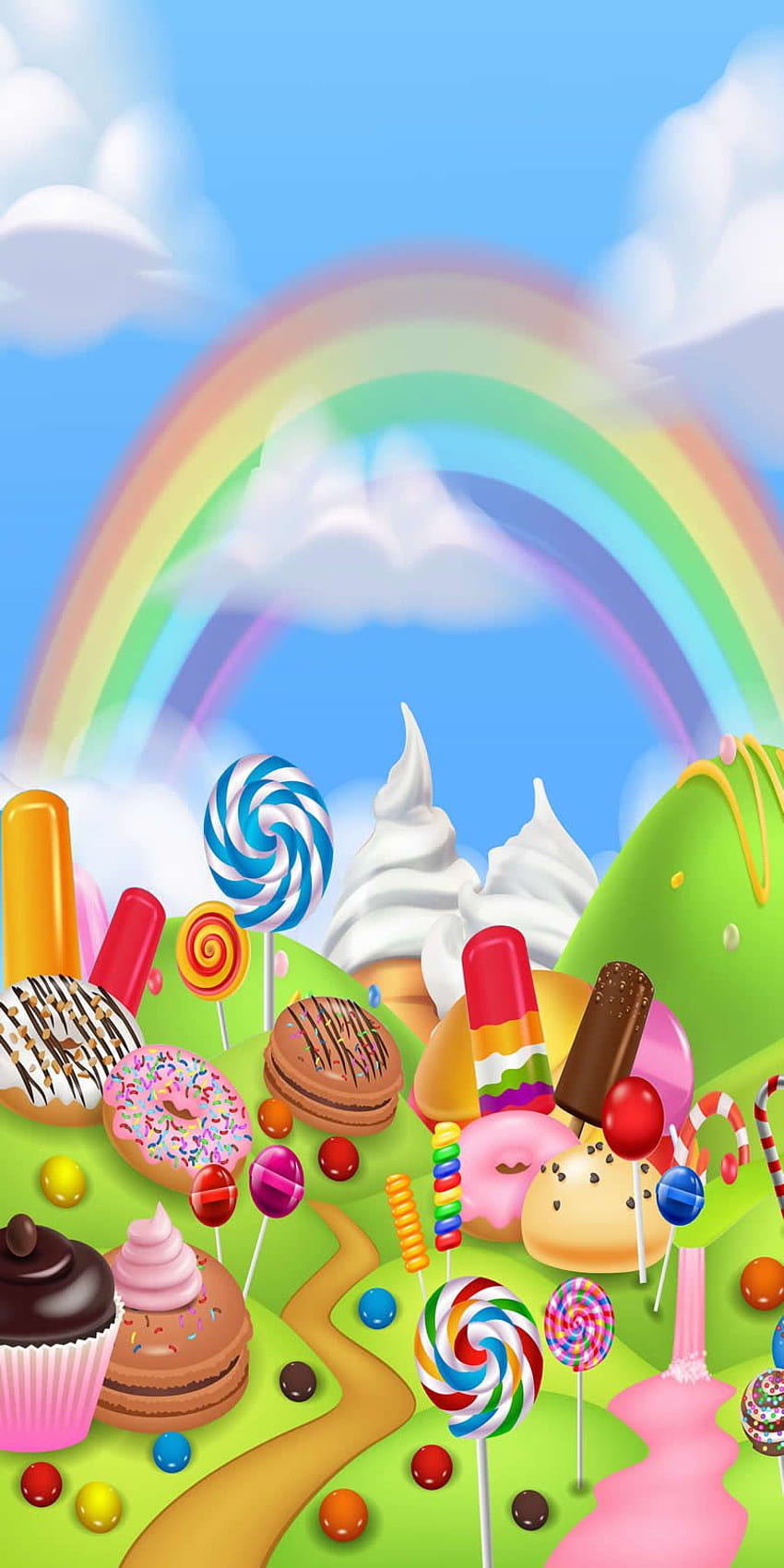 LIFE MAGIC BOX Candy Land Backdrops Children Birtay Baby Shower Fantasy graphy Background Candy Bar Ice Cream . Background. - AliExpress, Christmas Candyland HD phone wallpaper
