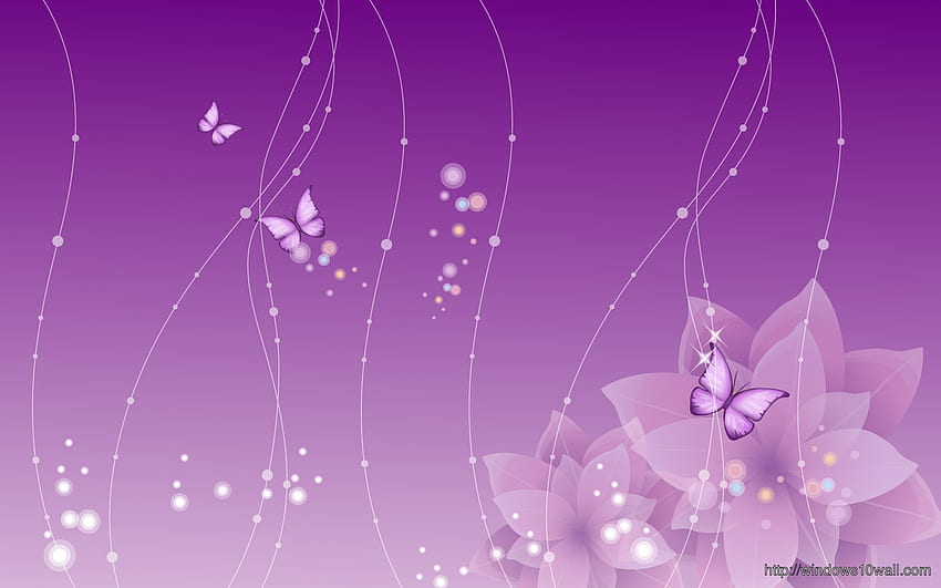 Purple Flowers Background - windows 10 HD wallpaper