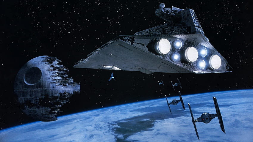 Batalla espacial de Star Wars fondo de pantalla
