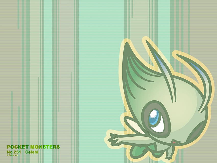 Celebi, raras, verdes, lindas, pokemon fondo de pantalla