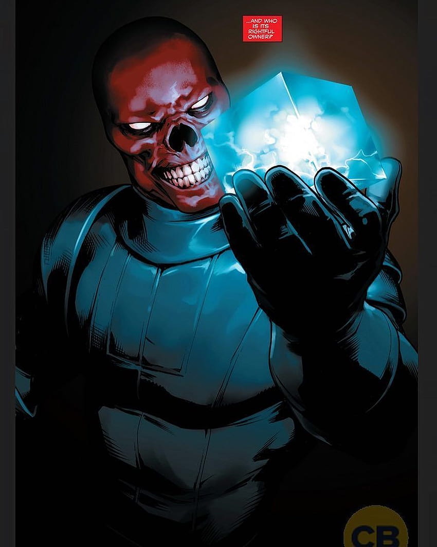 This pic of the Red Skull with the cosmic cube is sick. Art, Red Skull Marvel HD phone wallpaper