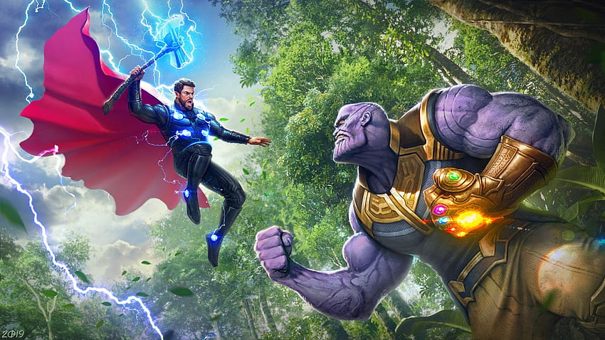 Thor Vs Thanos, Deadpool Vs Thanos HD wallpaper | Pxfuel