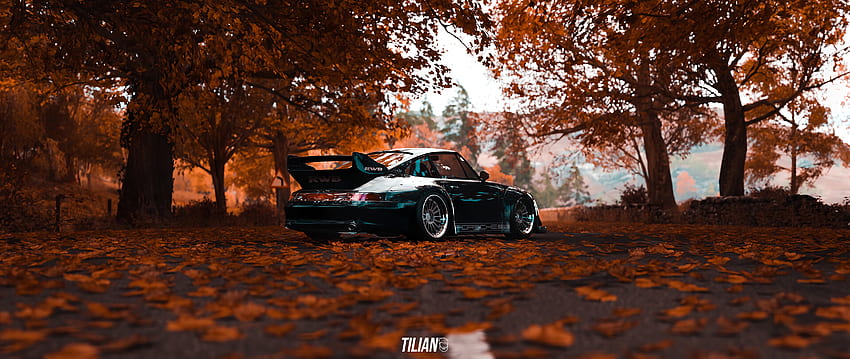 Porsche 911 GT2 RWB in Autumn (TilianXposed) [] : , Porsche Ultra Wide HD wallpaper
