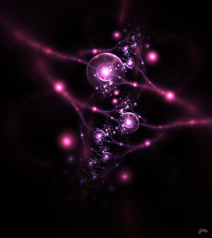 Abstrakt, Kreise, Fraktal, Neuronen HD-Handy-Hintergrundbild