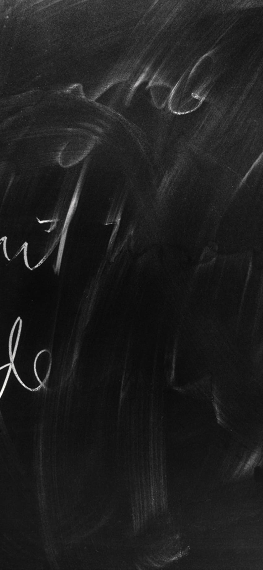 Chalkboard Dark Handwritten Pattern Background HD phone wallpaper