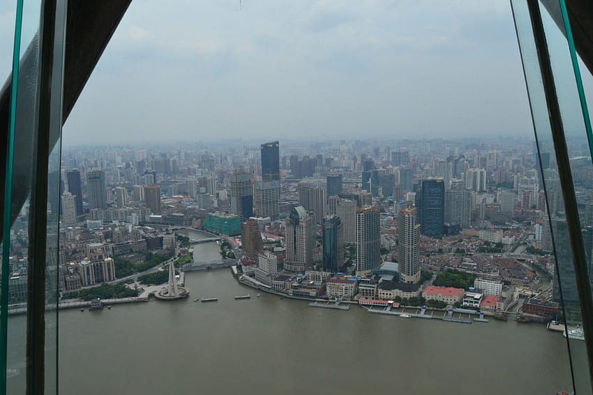 Shanghai View, skyline, shanghai, city, view, china, oriental pearl tower HD wallpaper