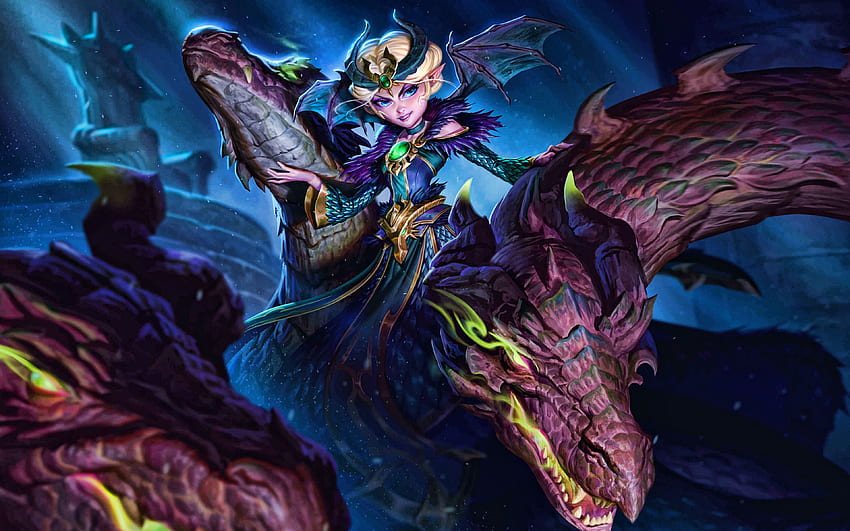 Scylla, darkness, Smite God, 2019 games, Smite, MOBA, Smite characters, Scylla Smite for with resolution . High Quality HD wallpaper