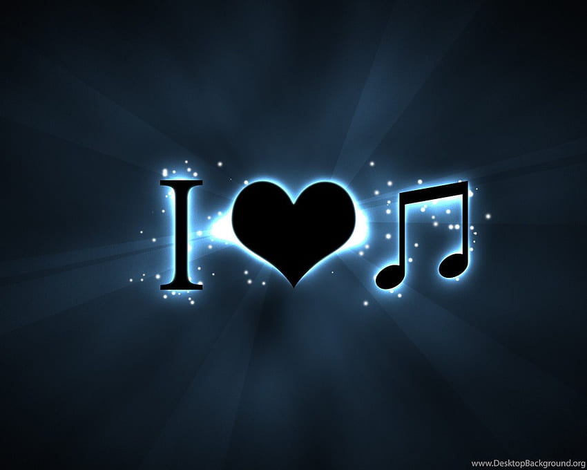 I Love Music Black Background, Black Music HD wallpaper | Pxfuel