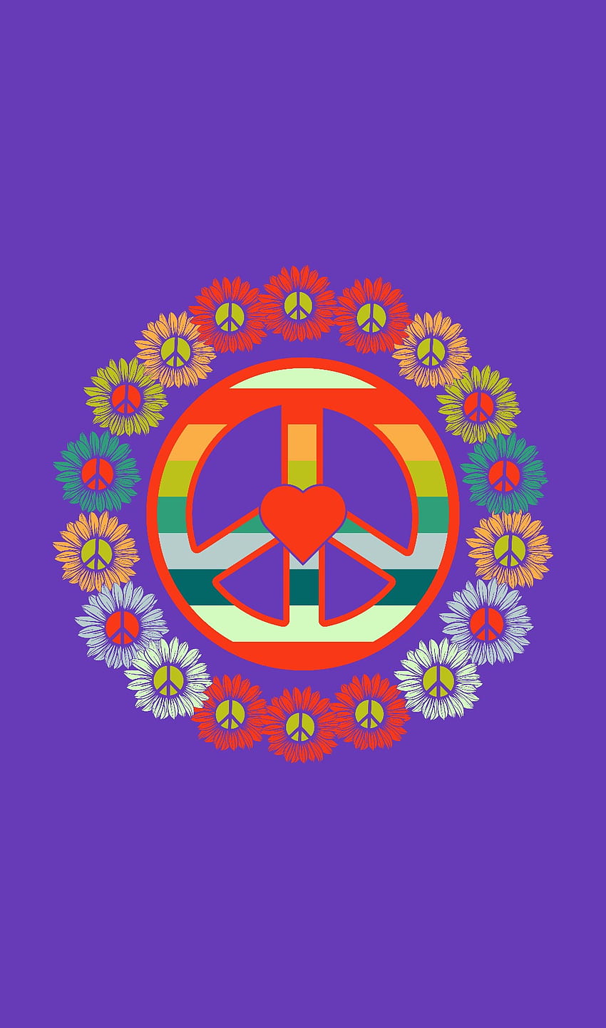 Peace Flower Ring HD phone wallpaper