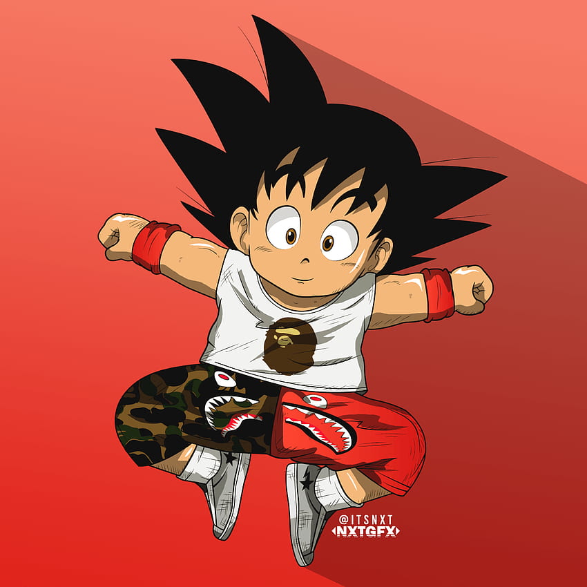 nxtgfx: Goku x Bape. Art by nxtgfx - A Blog About..Nothin, Dope Dragon Ball Super HD phone wallpaper