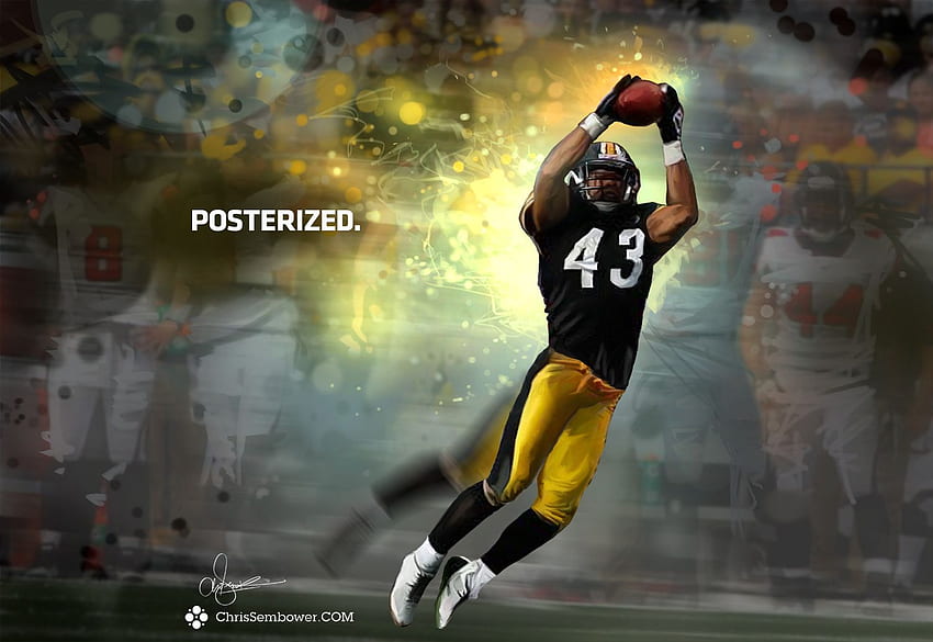 Download Pittsburgh Steelers Troy Polamalu Looking to Lead the Way  Wallpaper  Wallpaperscom