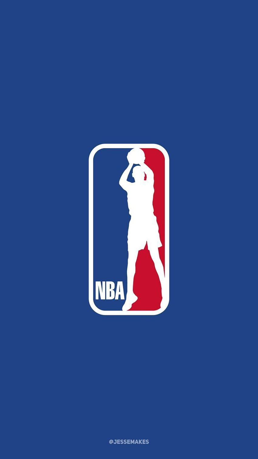 Kevin Durant Als NBA Logo Original NBA HD тапет за телефон