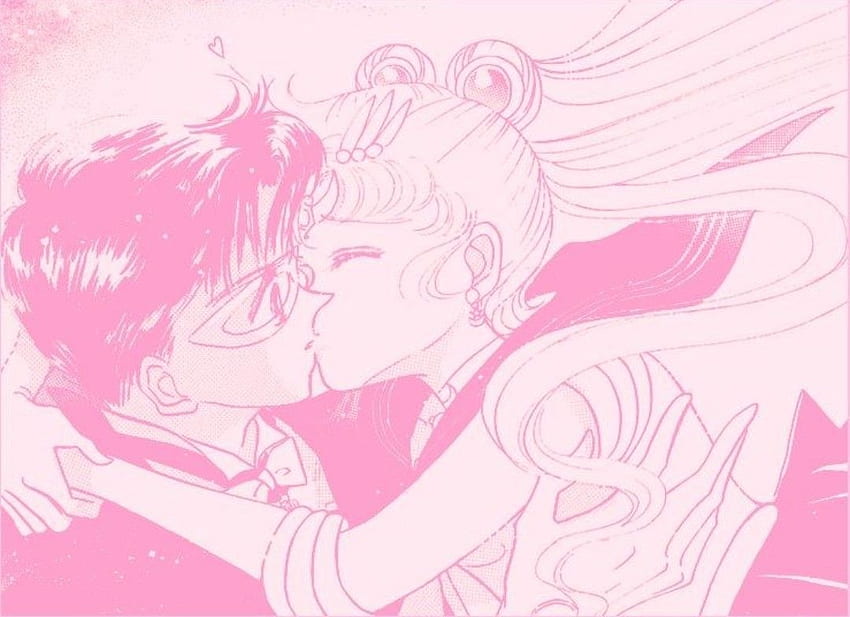 Sailor Moon rosa. Pinker Anime, Pastellrosa-Ästhetik, ästhetischer Anime HD-Hintergrundbild