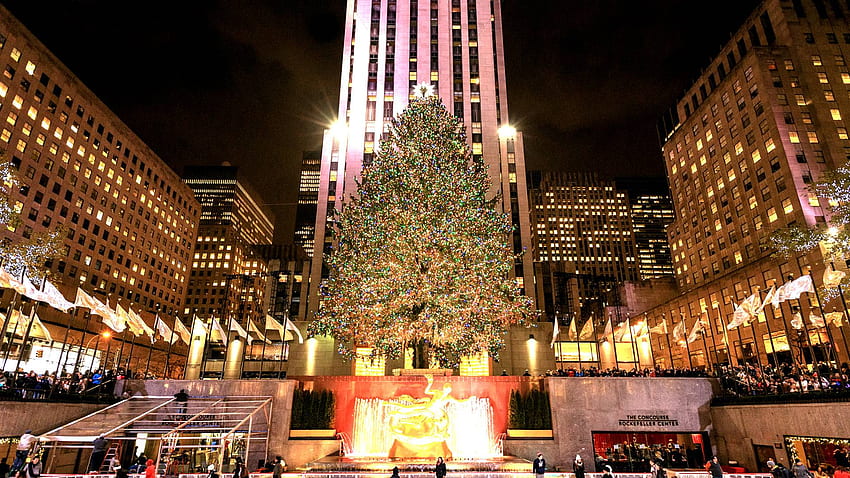 Rockefeller Tree Lighting: a New York Tradition, Rockefeller Christmas Tree HD wallpaper