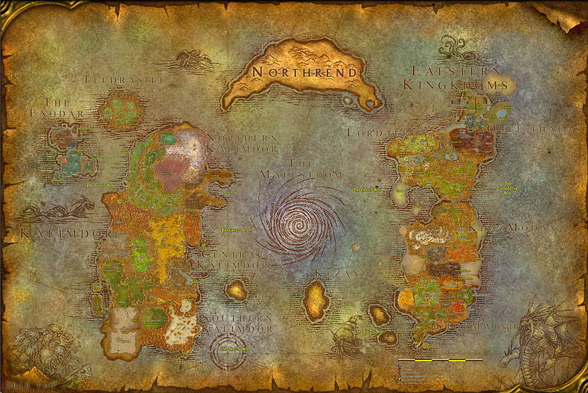 Carte World of Warcraft Fond d'écran HD