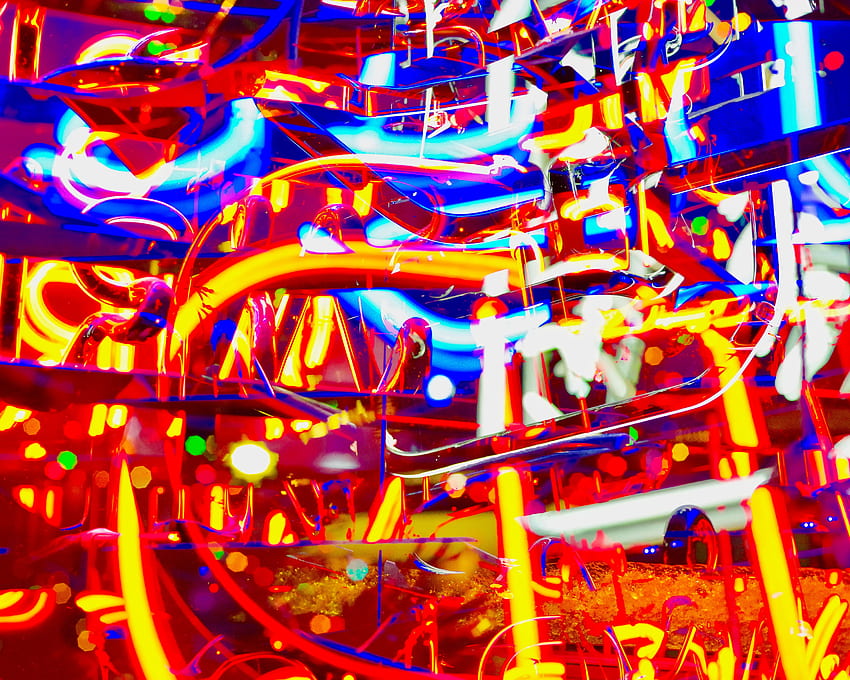 Abstrakt, Glanz, Licht, Hell, Mehrfarbig, Bunt, Neon, Chaotisch HD-Hintergrundbild