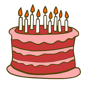 Birthday Cake Cartoon Art Wallpaper Design Stock Vector (Royalty Free)  2086603447 | Shutterstock