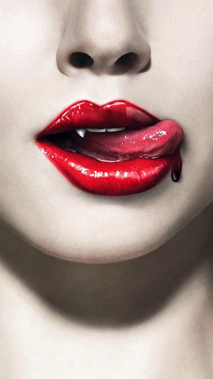 Bibir Merah, Lip Gloss wallpaper ponsel HD