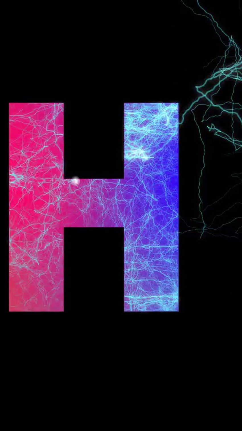H Name, Neon Theme HD phone wallpaper | Pxfuel