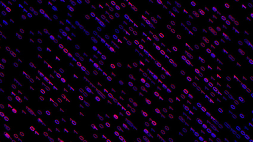 code, binary code, glow, pattern, Blue Binary HD wallpaper