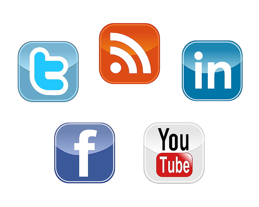 Symbol für soziales Marketing - Symbol für soziale Medien, Symbol für soziale Medien und Symbol für soziale Medien, Symbole für soziale Medien HD-Hintergrundbild