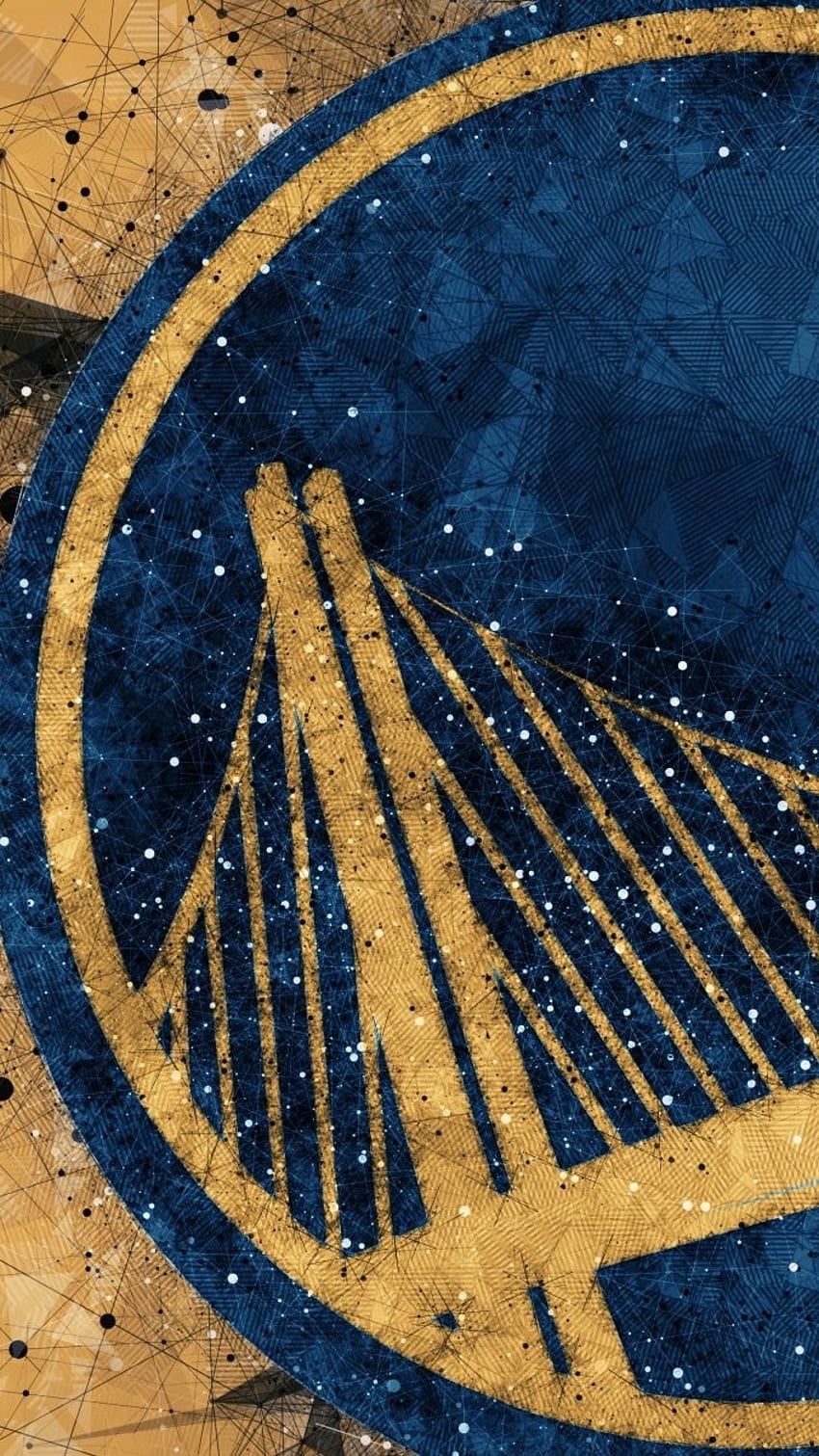 Golden State Warriors, Abstract Design, Logo, bridge HD phone wallpaper