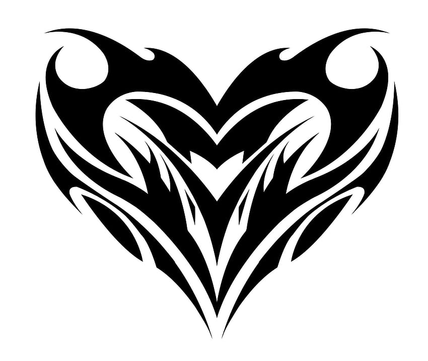 Heart Tribal Tattoo Designs, Cool Tattoo HD wallpaper | Pxfuel